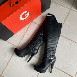 Leather Knee High Boots